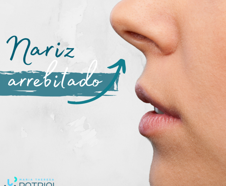 Mulher com nariz arrebitado