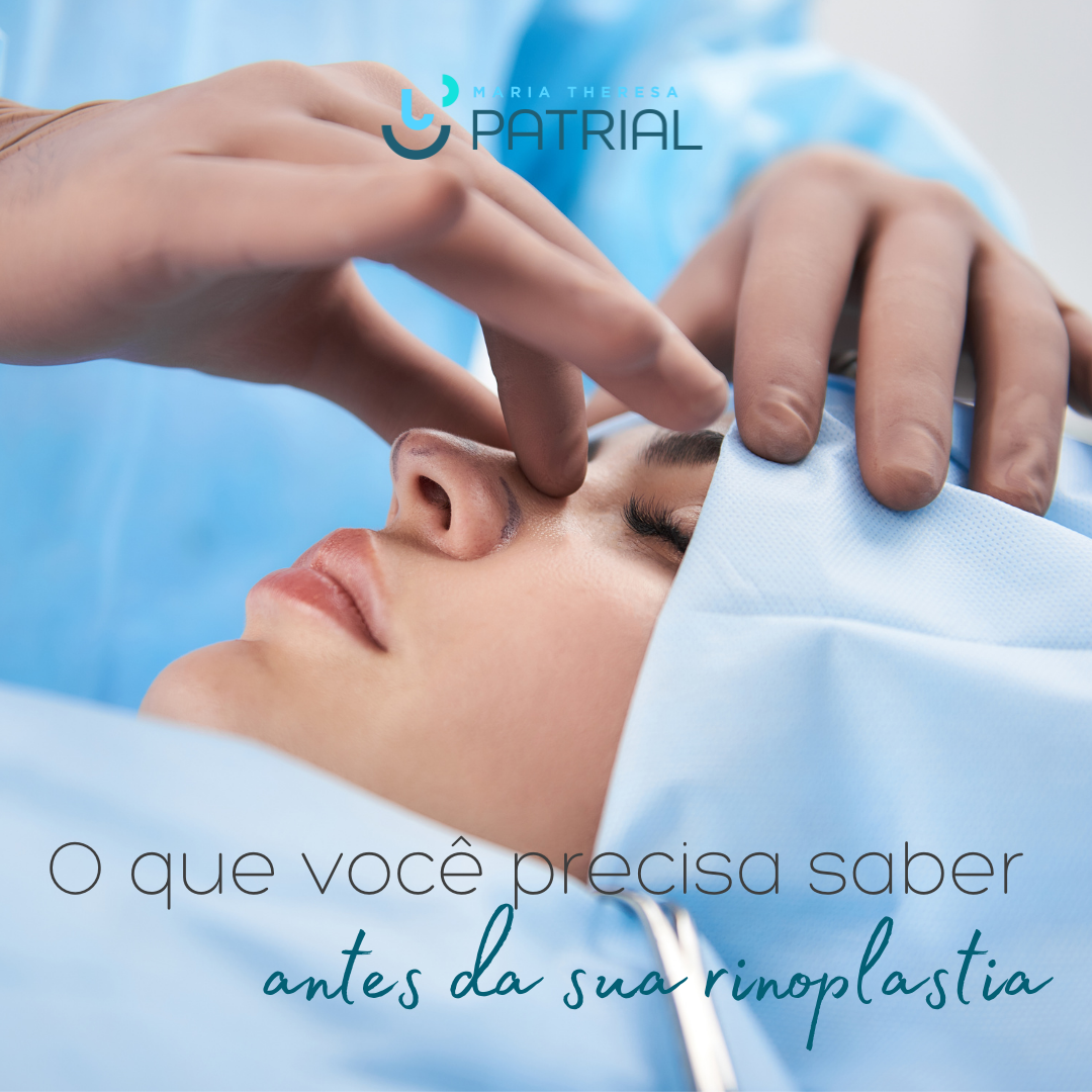mulher fazendo rinoplastia