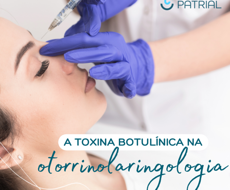 Mulher aplicando toxina butolinica